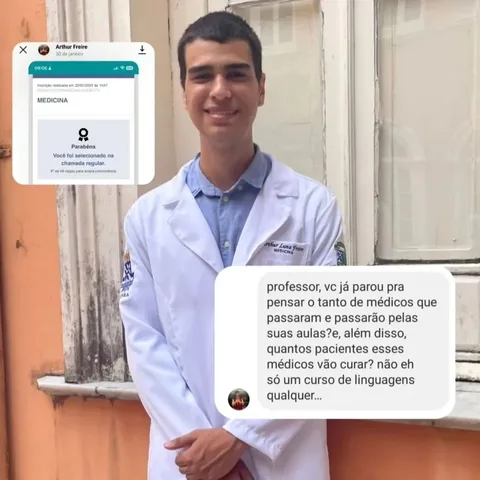 Arthur Luna Freire, aprovado em Medicina UFBA