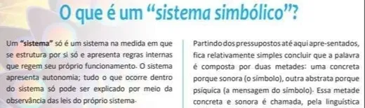 Trecho do material: o que é um sistema simbólico