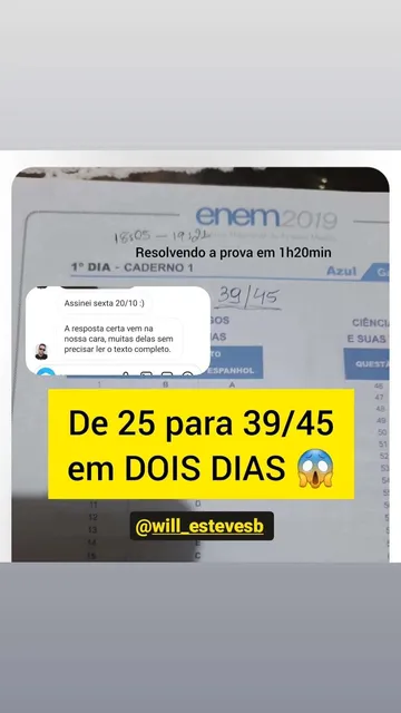 Print real de aluno IHM mostrando evolução de acertos em Linguagens