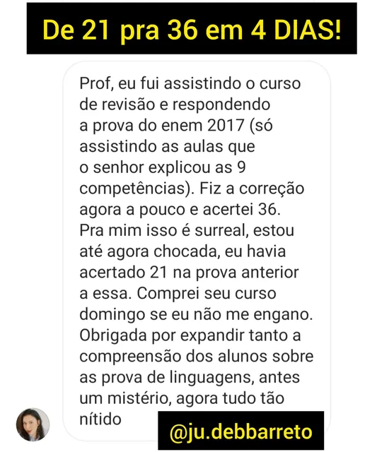 Print real de aluno IHM mostrando evolução de acertos em Linguagens